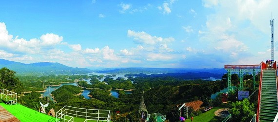 塔董生態旅遊區鳥瞰美好風光。