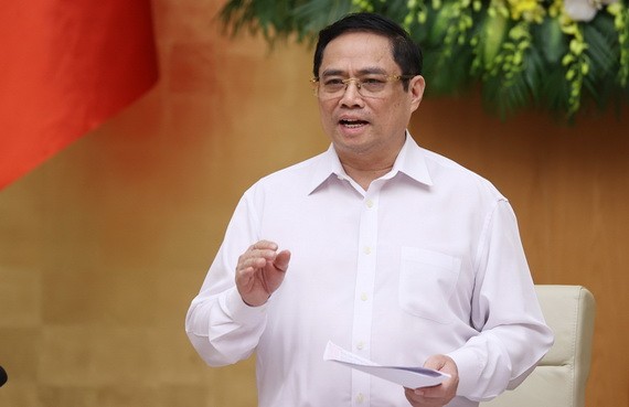 政府總理范明政主持會議。（圖源：越通社）