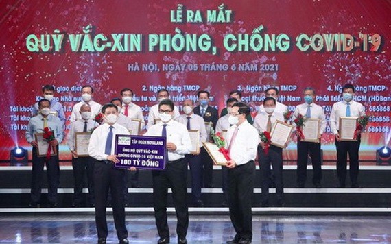 新冠疫苗基金會成立儀式現場。（圖源：視頻截圖）