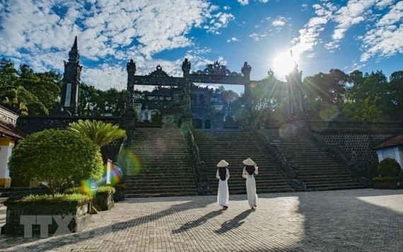 1993年12月11日，順化古都遺跡建築群體獲聯合國教科文組織列入世界遺產名錄。（圖源：越通社）