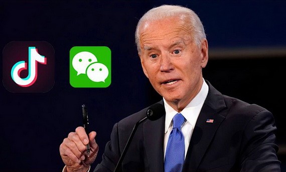 美國總統拜登當地時間9日簽署一項行政令，撤銷了此前針對中國互聯網短視頻社交平台TikTok、移動應用程序微信等多款中國應用程序的禁令。（圖源：互聯網）