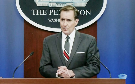 美國防部新聞發言人約翰·柯比。 （圖源： 視頻截圖）