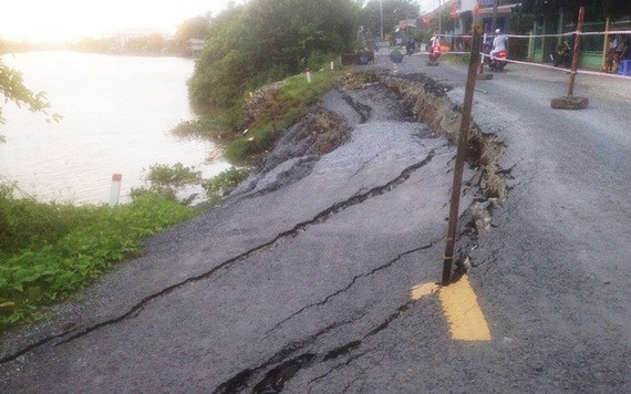 坍塌現場。（圖源：安江新聞網）