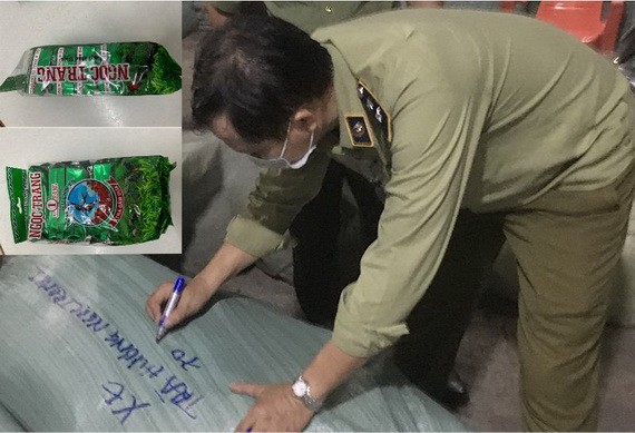 職能力量查獲大量的冒牌茶葉、咖啡。（圖源：莊英）