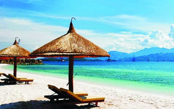 美麗的美溪海灘。