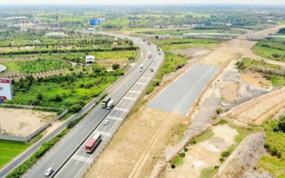 投建中的慶和省甘霖-平順省永好告訴公路。（圖源：永富）