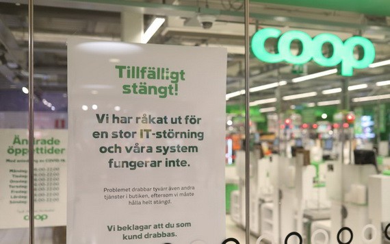 受支付系統停止運作影響，COOP有超過一半分店停業。（圖源：互聯網）