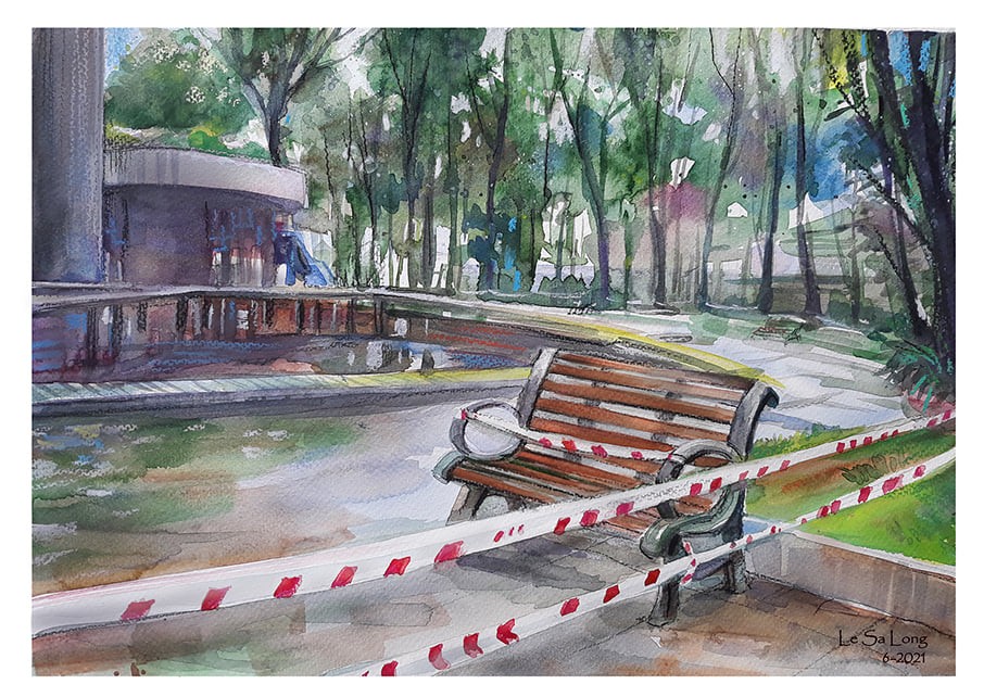 畫家黎沙龍：西貢隔離時 ảnh 9