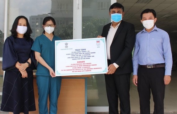 印度總領事館贈送防疫物資