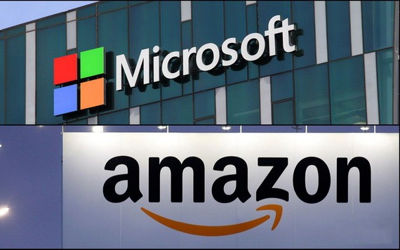 美國防部取消與微軟 100 億美元合約，亞馬遜雲端服務有望咬下這塊肥肉、股價創新高。（示意圖源：互聯網）