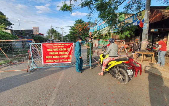 守德市兩個坊被封鎖。（圖源：明和）