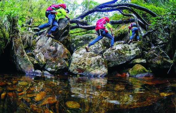 普塔亮嶺地形崎嶇陡峭吸引喜愛挑戰的年輕人。