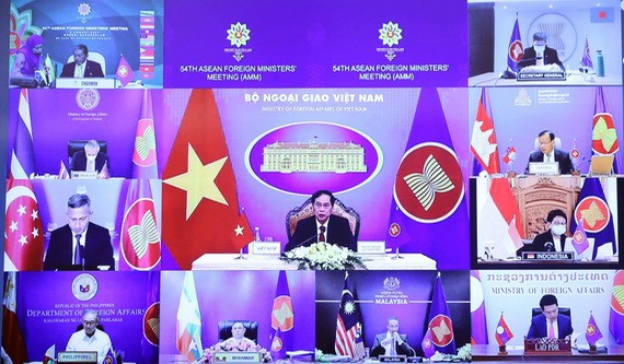 外交部長裴青山出席 AMM-54。（圖源：越通社）