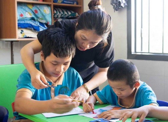 張老師和她的學生們。