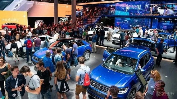 圖為2018法蘭克福車展現場。（圖源：互聯網）