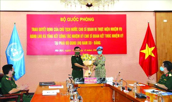 越南女中校履行聯合國維和任務