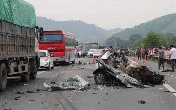 一起嚴重交通事故現場。（圖源: 越通社）