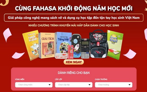 FAHASA公司於8月30日再次展開“與學生一起迎新學年”活動。（圖源：FAHASA網站截圖）