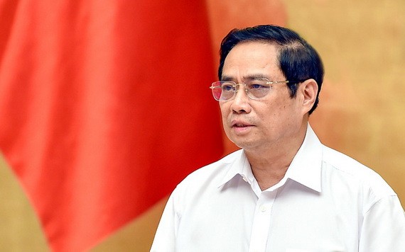 政府總理范明政：嚴懲利用募捐中飽私囊對象。（圖源：VGP）