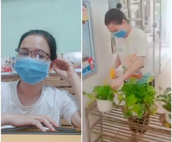 翠霞在隔離區裡樂觀生活和治療。