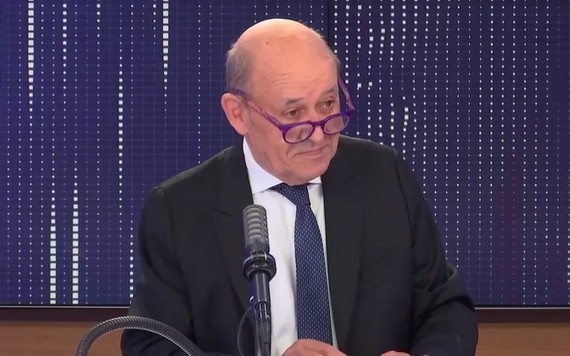 法國外交部長勒德里昂。（  圖源：推特）