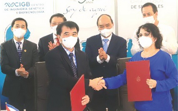 越南此前向古巴購買500萬劑阿布達拉疫苗。（圖源: VNN）