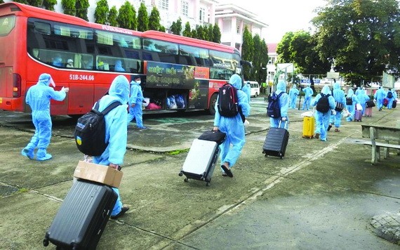 269 名崑嵩省居民從本市返鄉