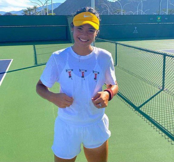 拉杜卡努在訓練場。（圖源：互聯網）