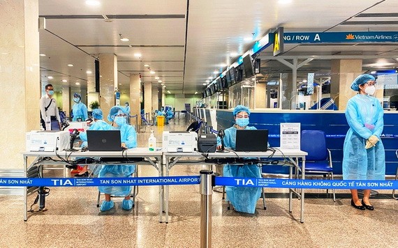 新山一機場新冠檢測區一隅。（圖源：成論）