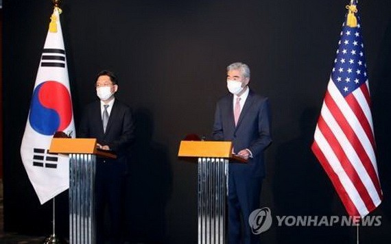 韓美對朝代表在華盛頓會晤，共商終戰宣言。（圖源：韓聯社）