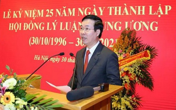 黨中央書記處常務書記武文賞在儀式上致詞。（圖源：越通社）