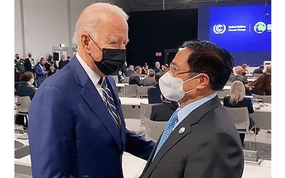 范明政總理會見美國總統拜登。（圖源：越通社）