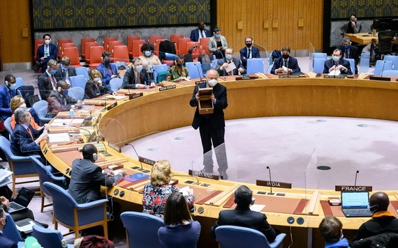 11月5日，在位於紐約的聯合國總部，安理會成員就國際法院成員的選舉提交選票。（圖源：聯合國）