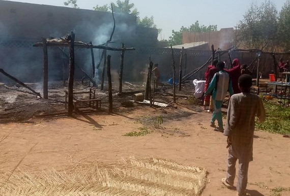 火勢熄滅後的現場。（圖源：推特）