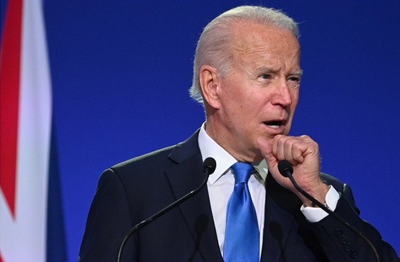 拜登今年初上任時已是美國最年老總統。（圖源：AFP）