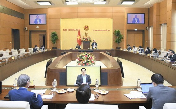 會議現場。（圖源：VTV）