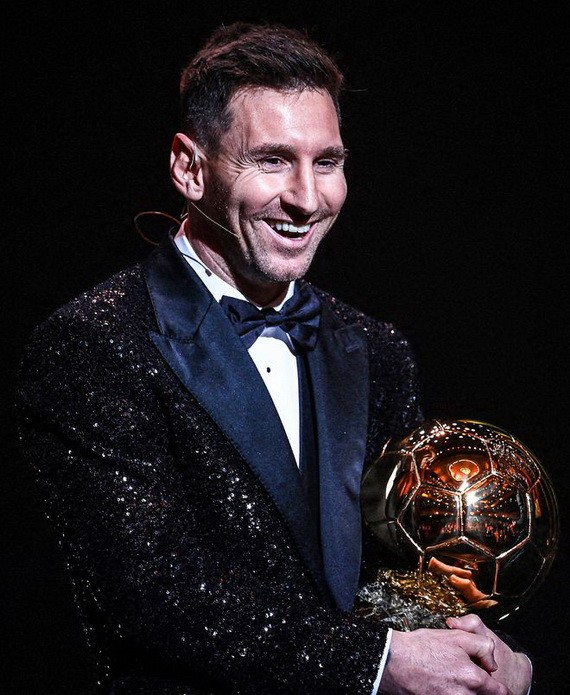 梅西在個人職業生涯第七次獲得金球獎。（圖源：互聯網）
