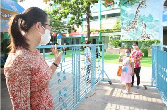 在上一學年，幼兒園學童在防疫隔離兩個月後復課。