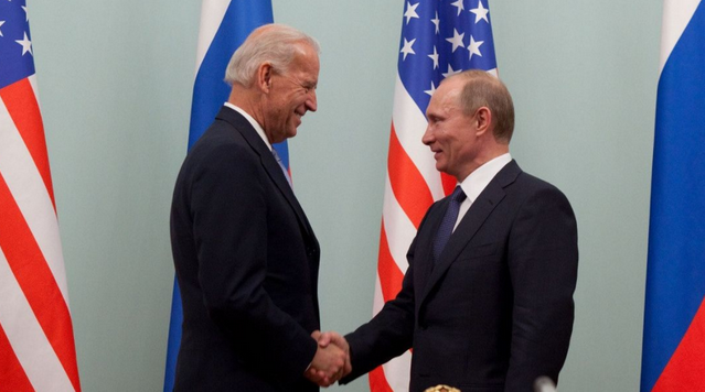 美國總統拜登和俄羅斯總統普京。（圖：互聯網）