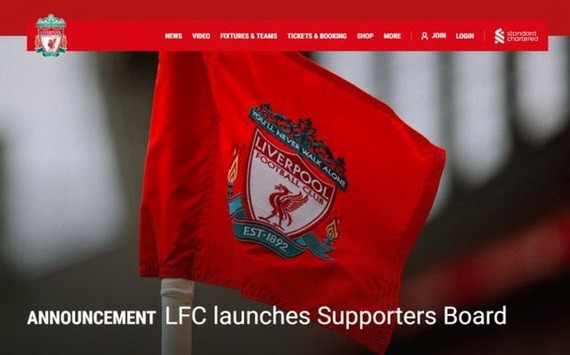 利物浦成立一個全新的球迷委員會。（圖：互聯網）