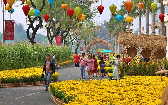 今年的春花盛會將於明年1月27日至2月6日在第一郡騷壇公園舉辦。（示意圖：婦女報）