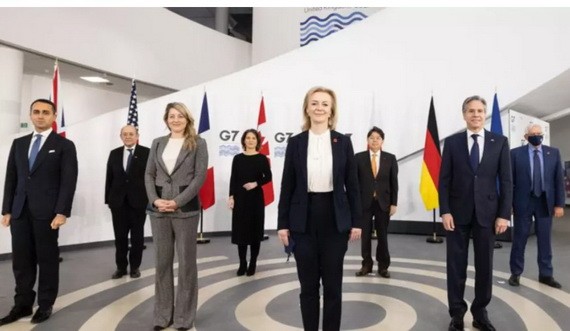 七國集團外長和歐盟外交與安全政策高級代表。（資料圖片）