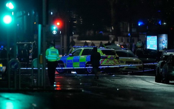 警方封鎖案發現場。（圖：AP）