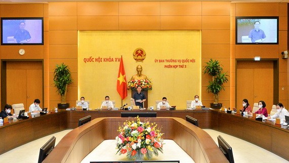 國會常務委員會第六次會議現場。（圖：越煌）