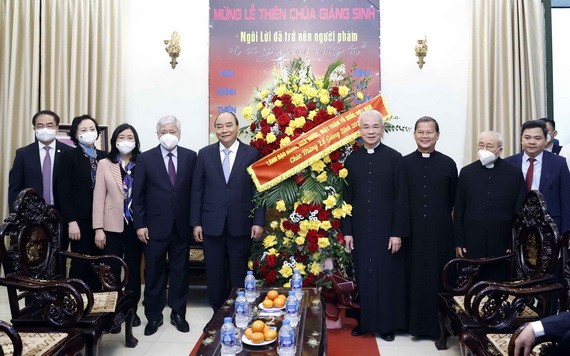 國家主席向河內大主教署祝賀