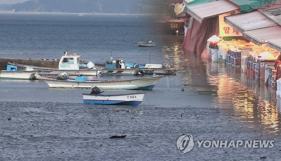 近 30 年來韓沿岸海平面共上升 9.1 釐米。（圖：韓聯社）