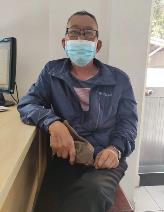 張國平在述說自己的病情。