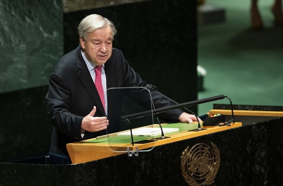 聯合國秘書長古特雷斯。（圖：新華社）