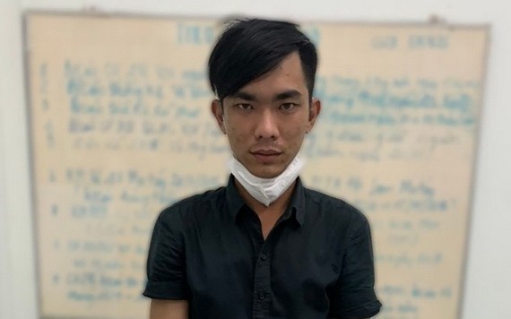 被刑拘的嫌犯阮青輝。（圖：警方提供）