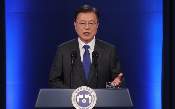 韓國總統文在寅。（圖：互聯網）